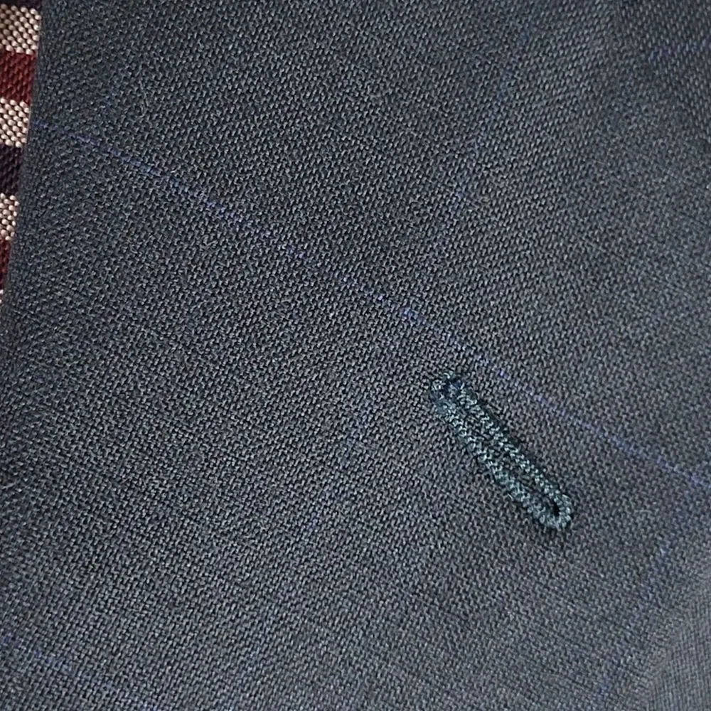 Vitale Barberis Men's Sport Coat‎ Blazer Three Button Navy Blue Wool 100s Sz 44R